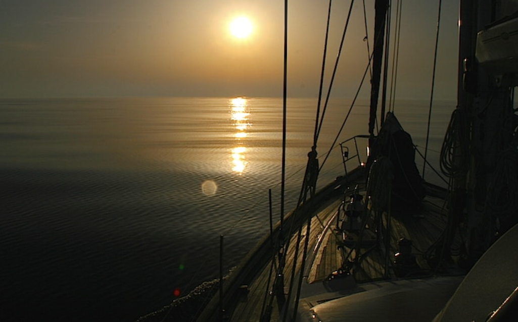 sailing at dusk, night sailing