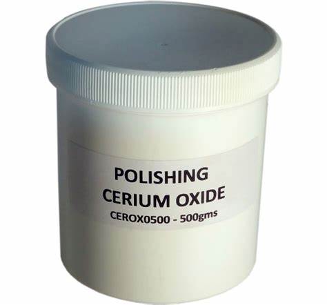 Cerium oxide is wonderful for those hard-water spots.