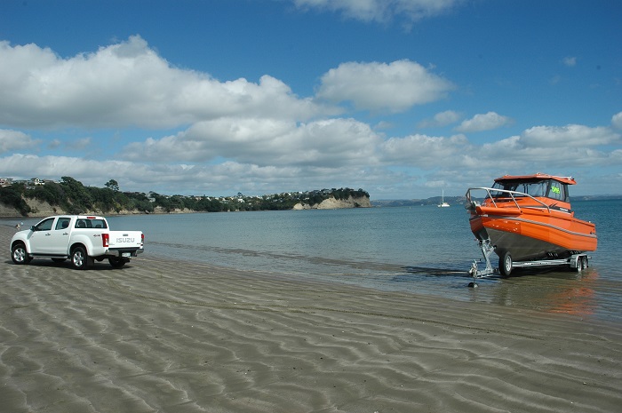 Retrieving Boat on Beach