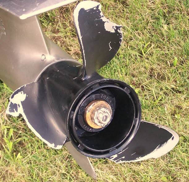 Damaged propeller