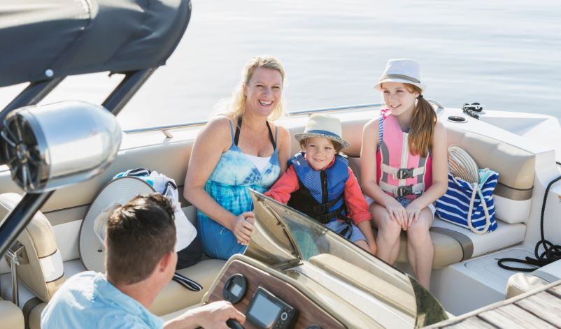 Family on Boat