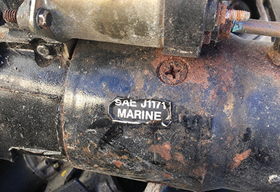 Marine Engine Sticker