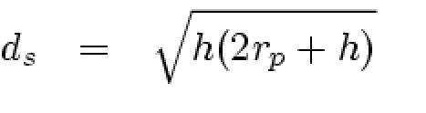 Horizon formula