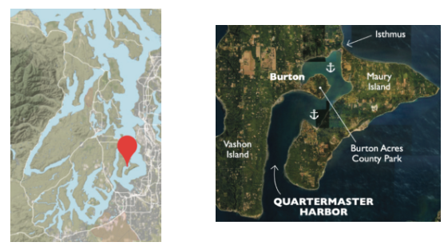 Quartermaster Harbor, Vashon & Maury Islands maps