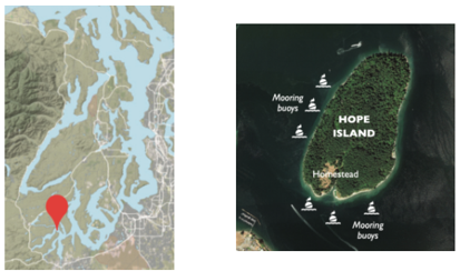 Hope Island, Squaxin Passage maps