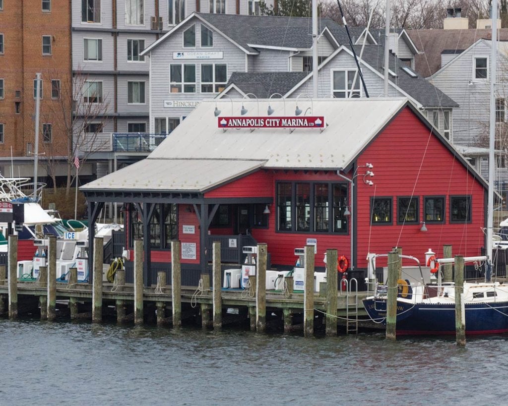 Annapolis City Marina houses one of two fuel docks in Annapolis Harbor