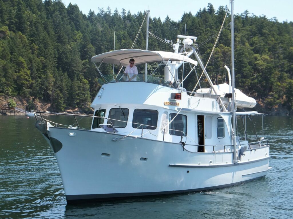 Arthur DeFever’s 44 has been around since 1981, and is still in production. This is another long-range Taiwan trawler with a solid reputation as a seaworthy passagemaker.
