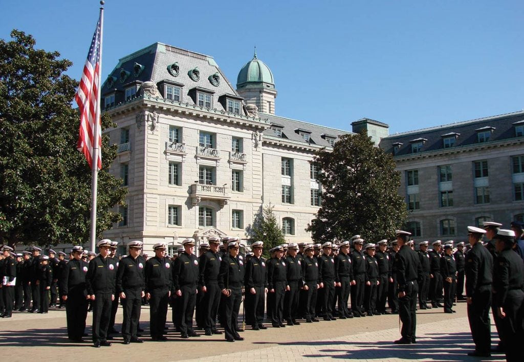 United States Naval Academy, Noon Formation of Midshipmen