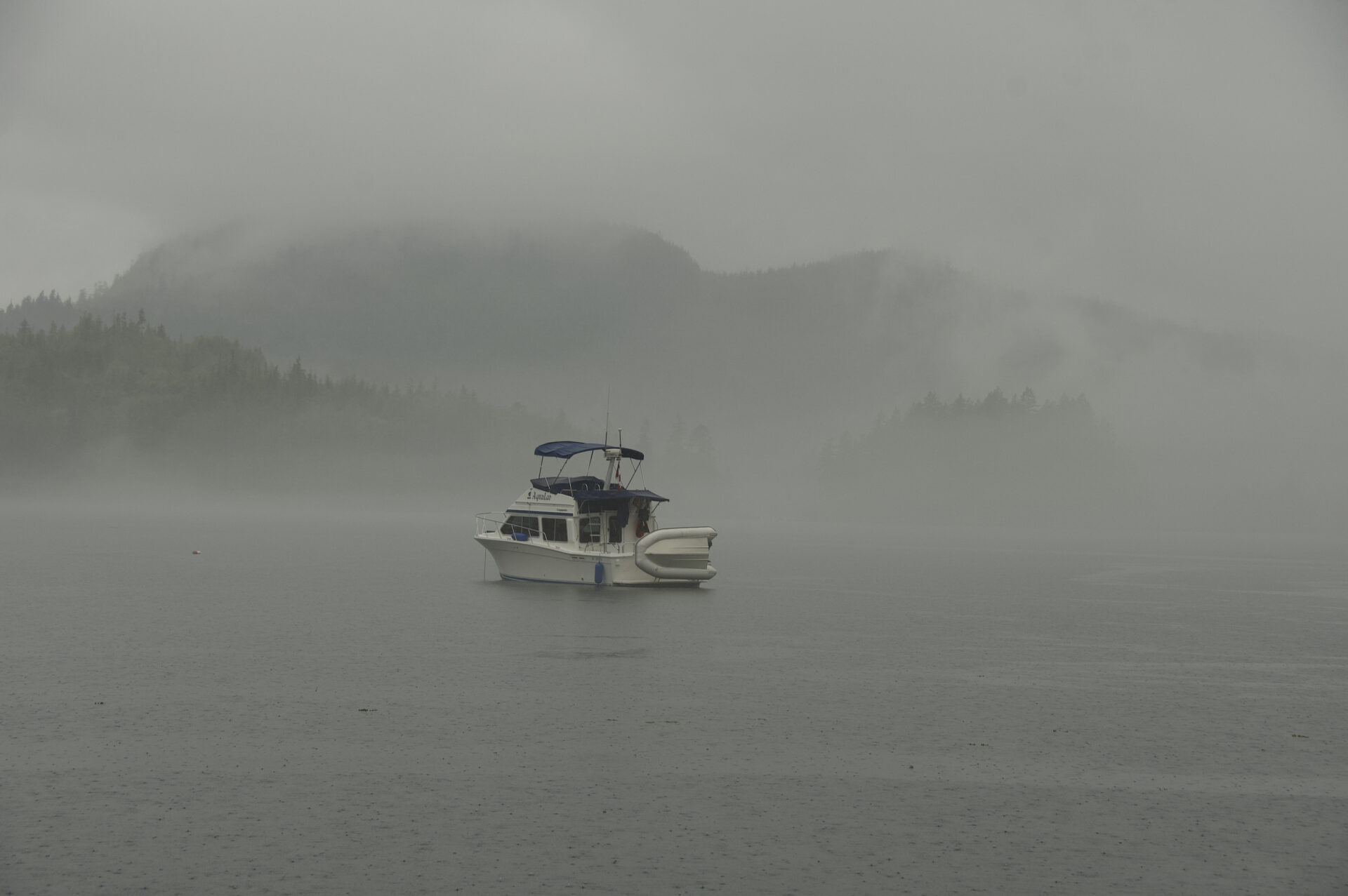 Fog is a regular occurrence during winter cruising