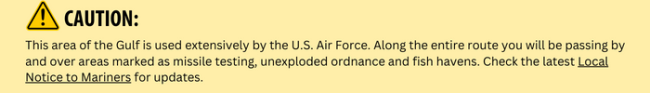 USAF Gulf caution