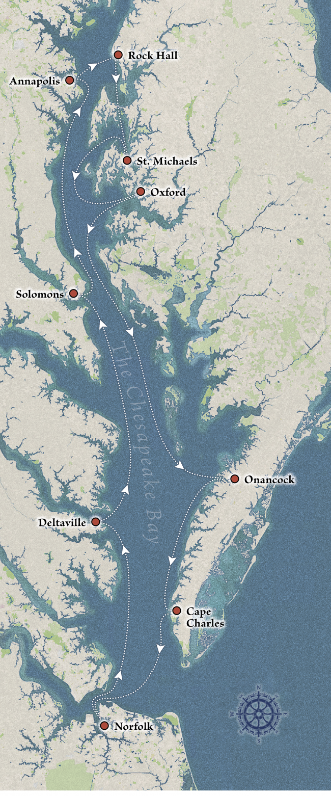 Chesapeake Bay Loop map