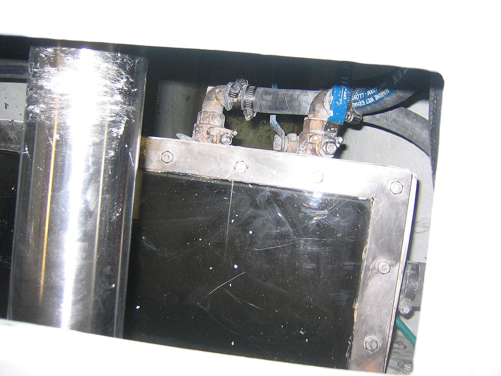 The sea chest for the N55/N60 (when it was used) is located in the bilge area below the shaft just aft of the main engine, not exactly an ideal location