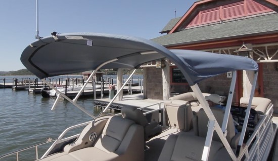 12 Important Things to Look for in a Pontoon Boat bimini
