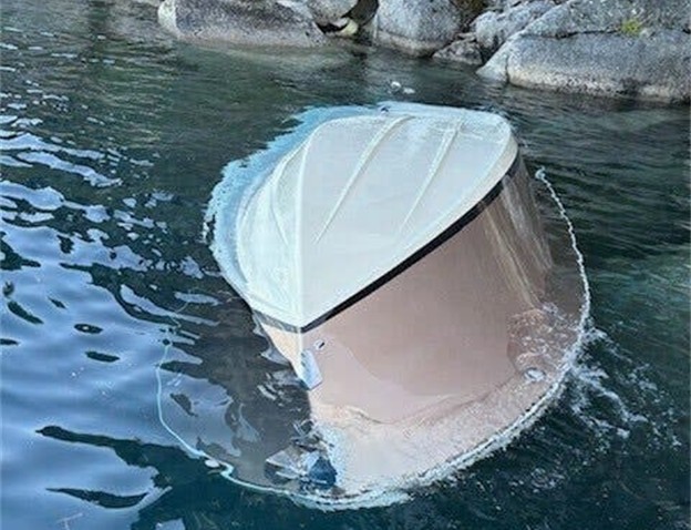 Capsized Boat on Lake Tahoe