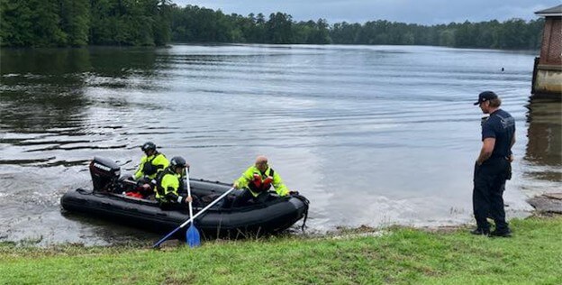 Rescue team on a RIB
