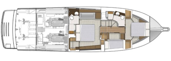 Riviera 575 SUV accommodations plan