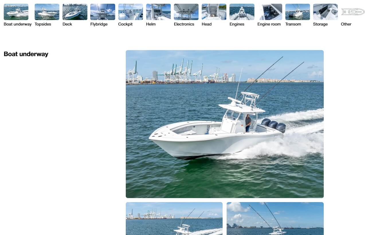 Screenshot of photo groups