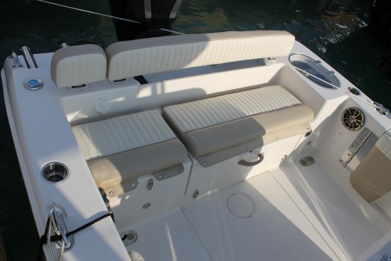 Sea Chaser 24 HFC stern seat cushions