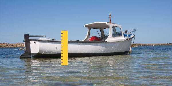 Boat in shallow water