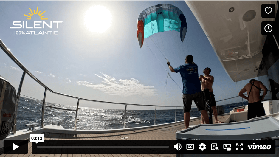 Silent Atlantic Crossing with Kite