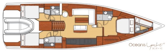 Beneteau Oceanis Yacht 62 layout
