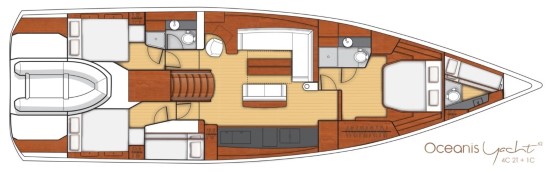 Beneteau Oceanis Yacht 62 layout