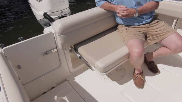 Boston Whaler 230 Outrage transom seat