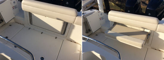 Boston Whaler 280 Outrage transom seats