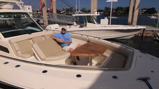 Boston Whaler 420 Outrage added seat
