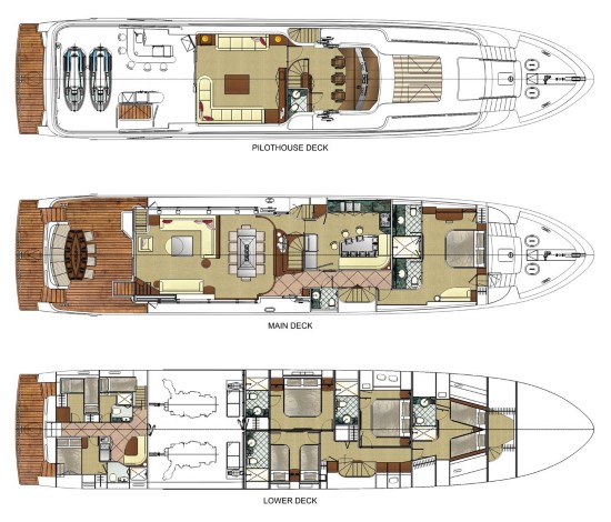 Cheoy Lee Global 104 Yacht tri-deck
