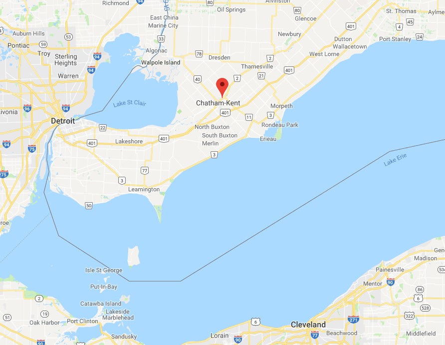 Maple City Marine in Chatham, Ontario location