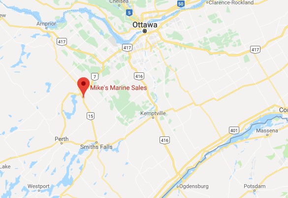 Mike’s Marine in Carleton Place, Ontario location