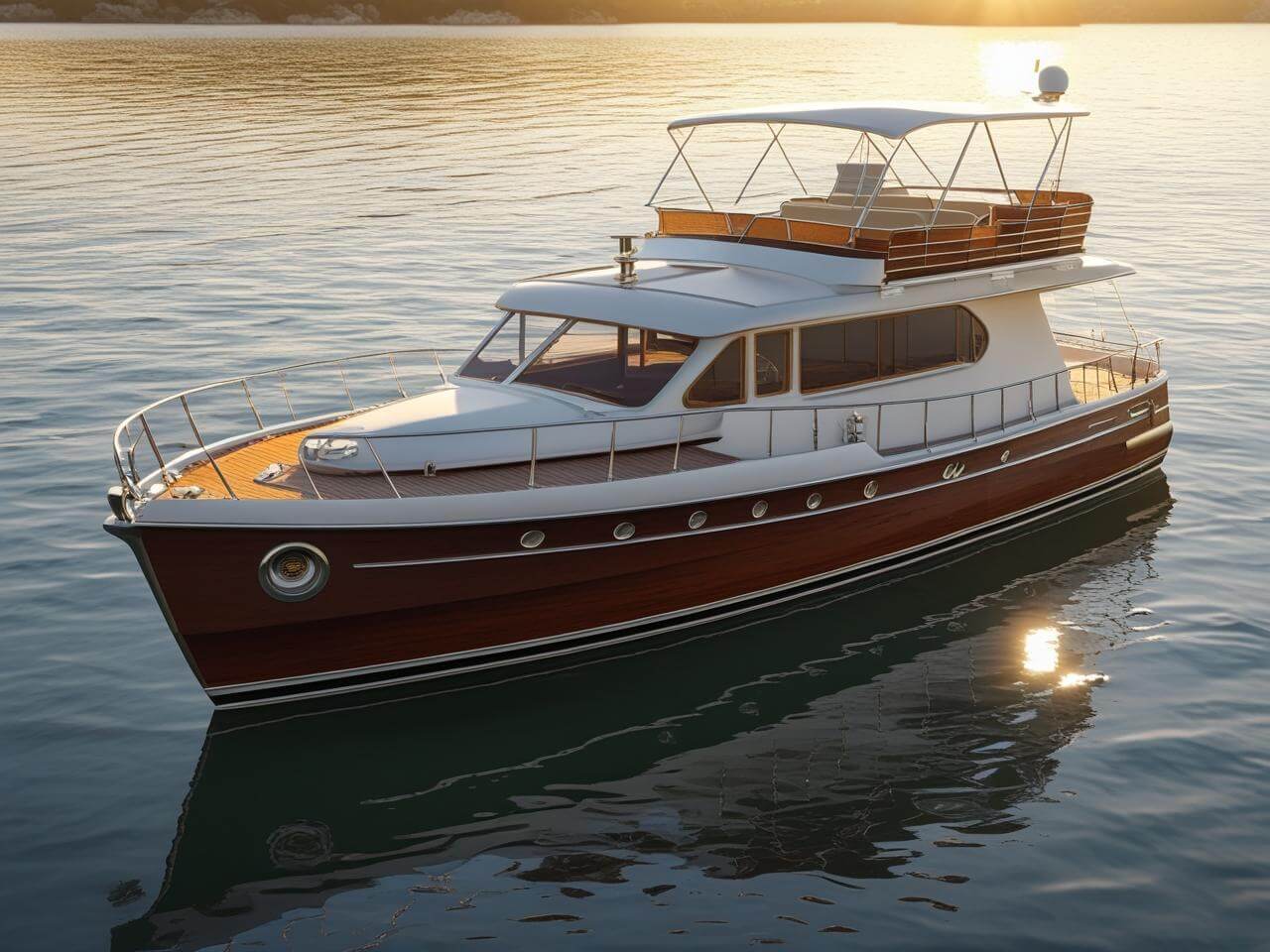 1950s double cabin flying bridge