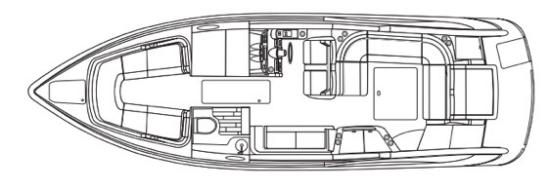 Formula 310 Bowrider deck plan