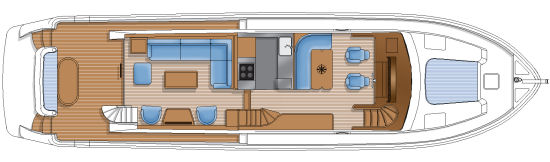 Hampton 650 main deck layout