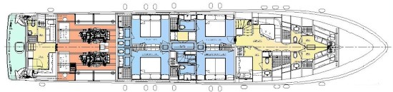 Hargrave 116 Raised Pilothouse floor plan