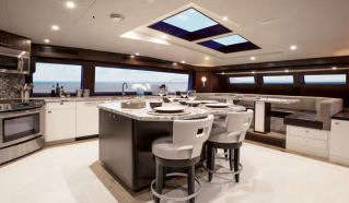 Hatteras 100 Raised Pilothouse Interior