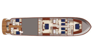 Hatteras 100 Raised Pilothouse Interior