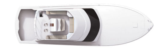 Hatteras GT 70 flybridge layout