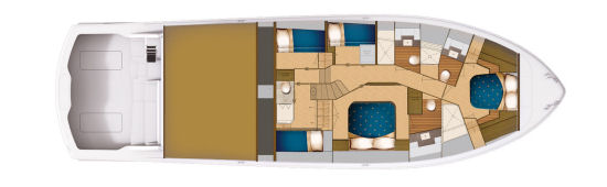 Hatteras GT 70 stateroom layout
