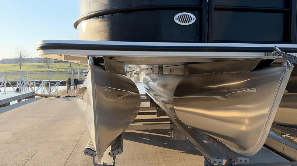 underneath pontoon