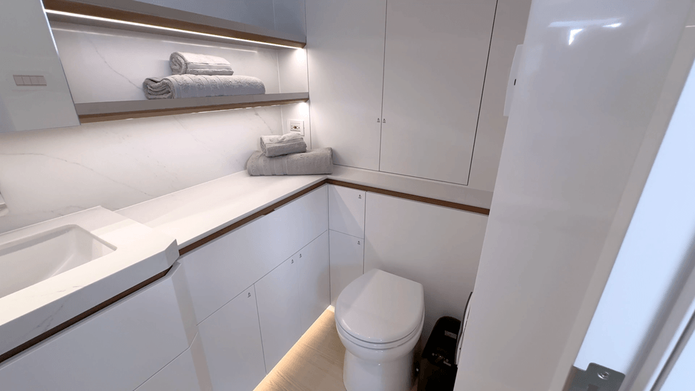 sink and storage space