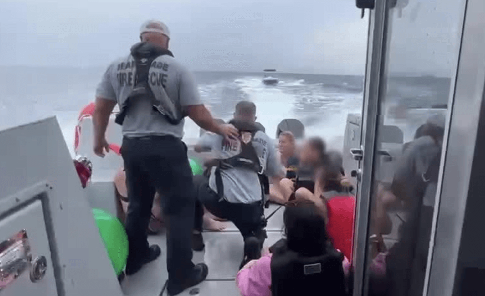 Fire Rescue on a boat