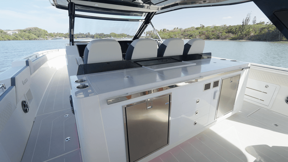 aft of the helm