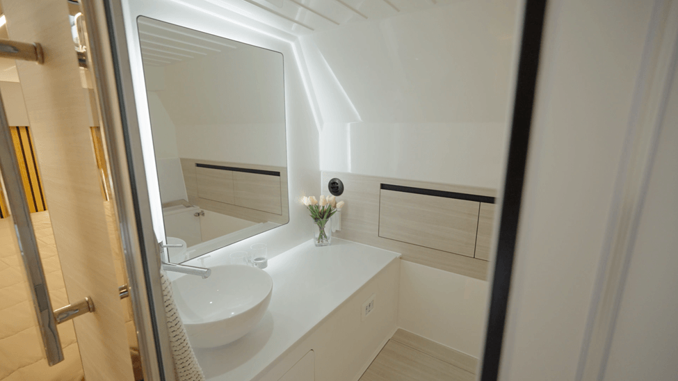 sink and storage space