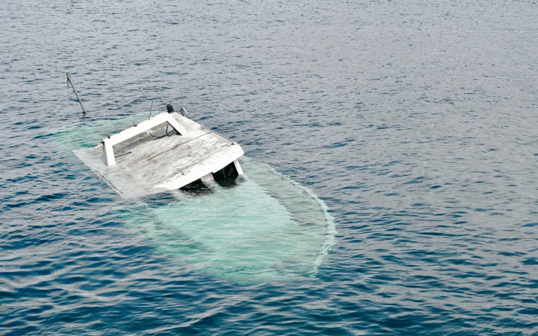sinking boat