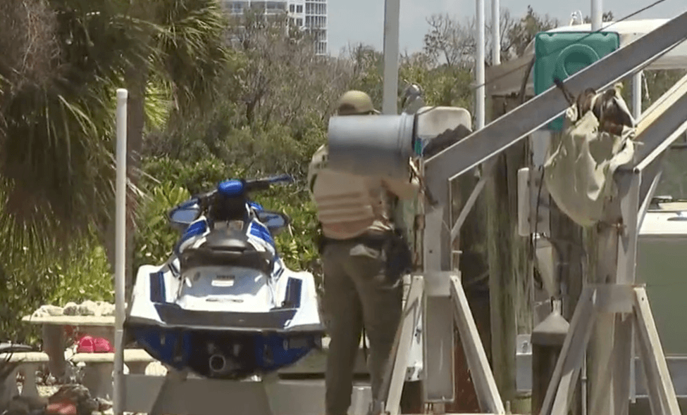 Jetski at a dock