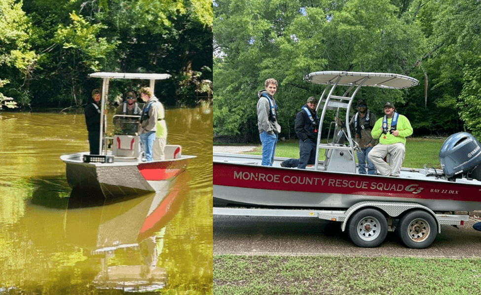 Rescue Crew on a boat