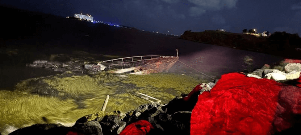 Emergency responders in Puerto Rico tackled a fire on the 75-foot motor yacht Emilia
