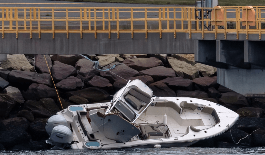 Boat crashed into a Pier